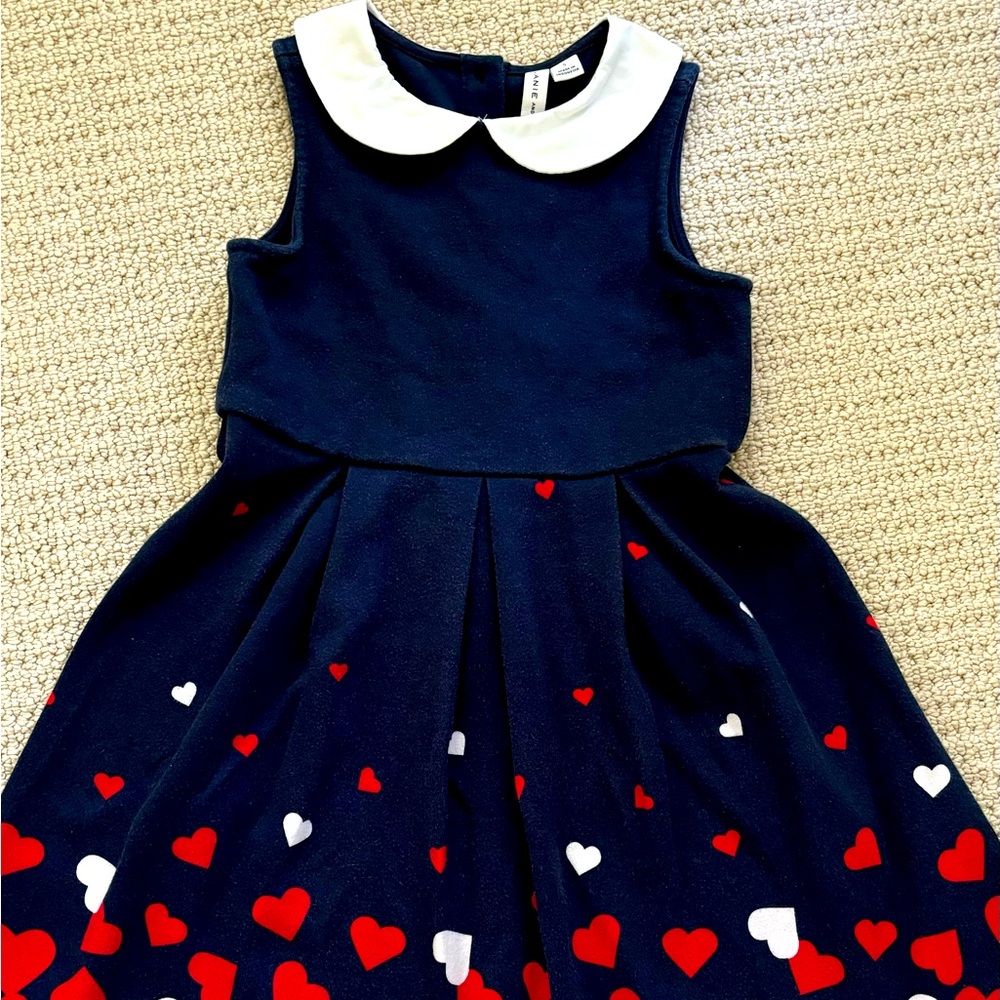 Janie and Jack Heart Jersey Dress Size 5